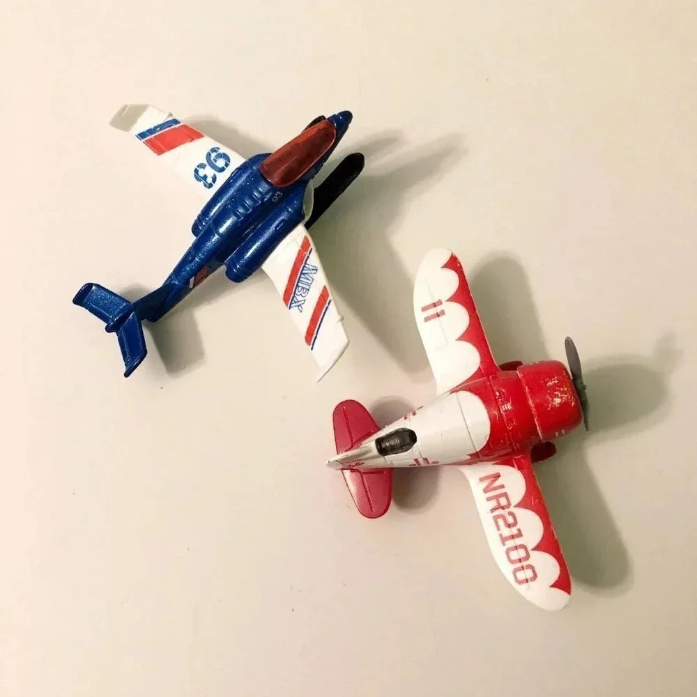 Lot of 2 Matchbox Skybuster Gee Bee Sportster and Snow Explorer